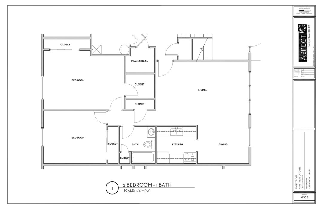 Forest Ridge Apartments 2 bedroom 1 bath - Forest Ridge Apartments